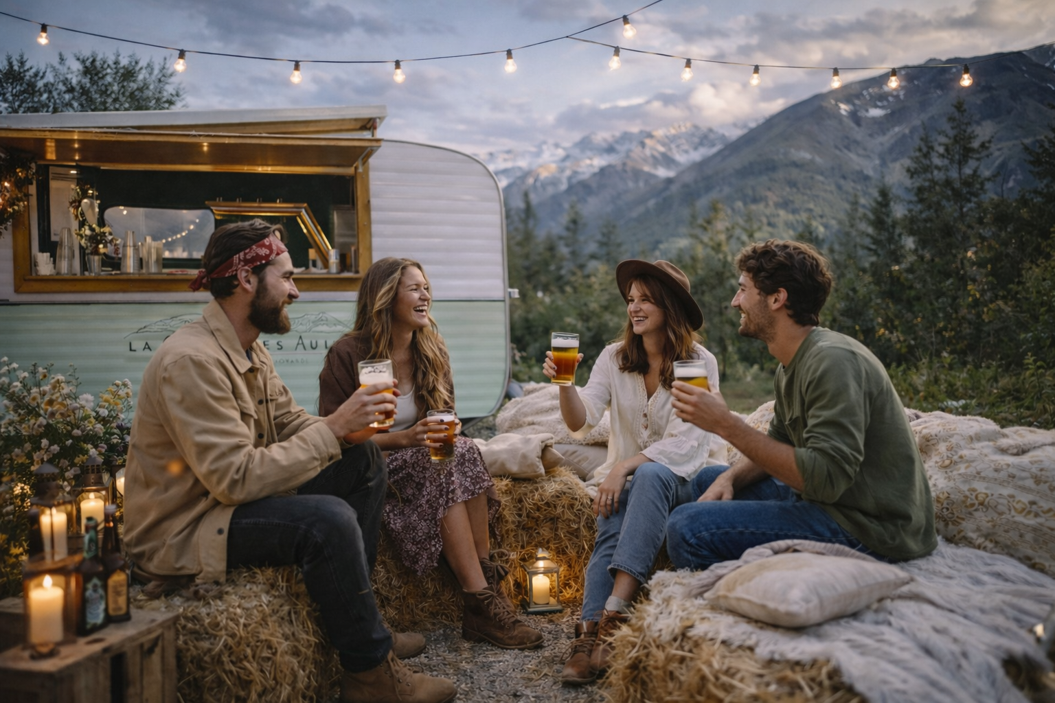 Ambiance conviviale autour de Carabar